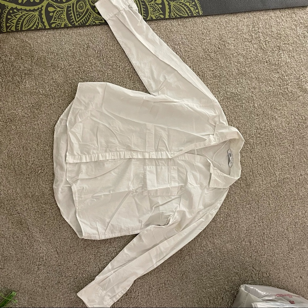Zara white shirt
